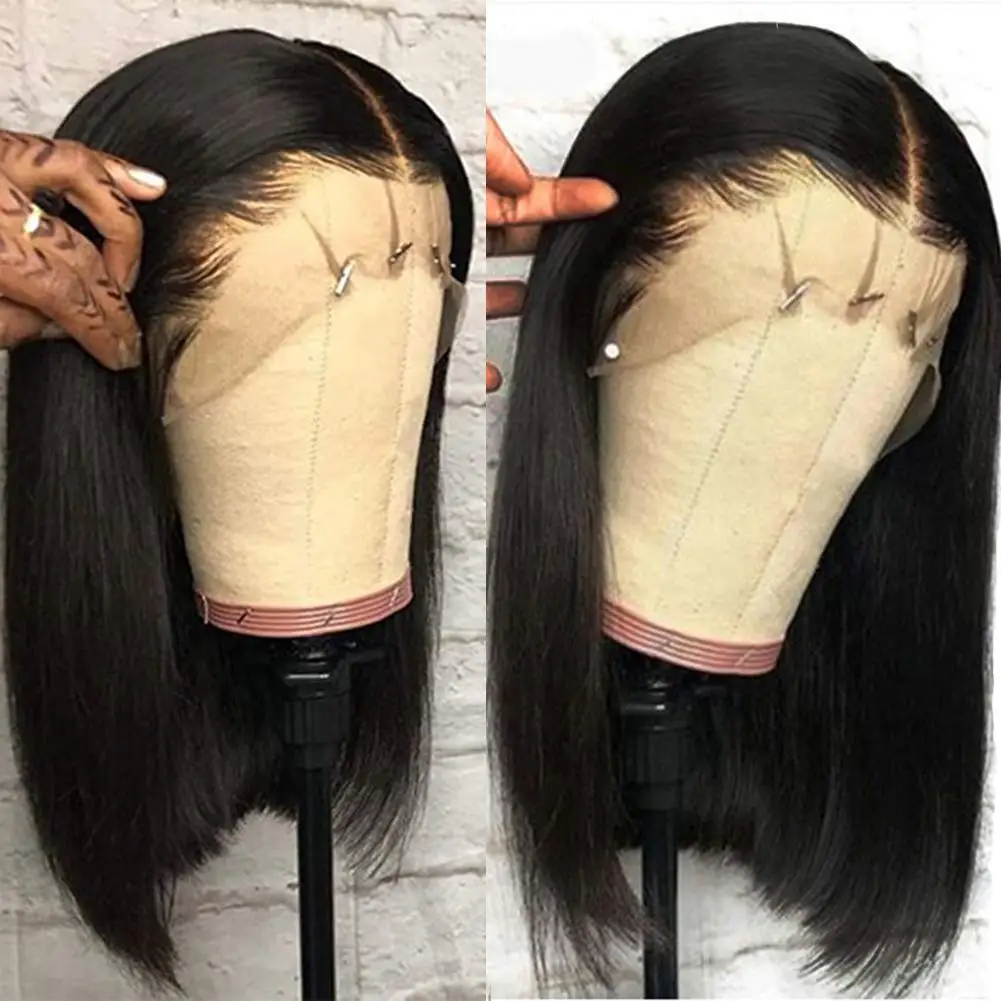 Brazilian 13x4 HD Lace Frontal Human Hair Wigs 4x4 Lace Closure Bob Wigs For Women Pre Plucked Straight Short 13x1 T Part  Wigs