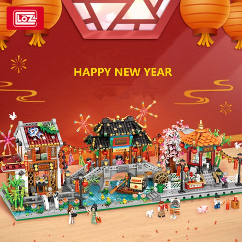 

LOZ 1924 Architecture Merry Christmas House Building Blocks Architectures model Assembly Toy Christmas Gift for Children adults