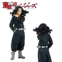 17cm baji keisuke japan anime tokyo revengers action figure black hair sano manjir%c5%8d standing model child toys pvc gift doll