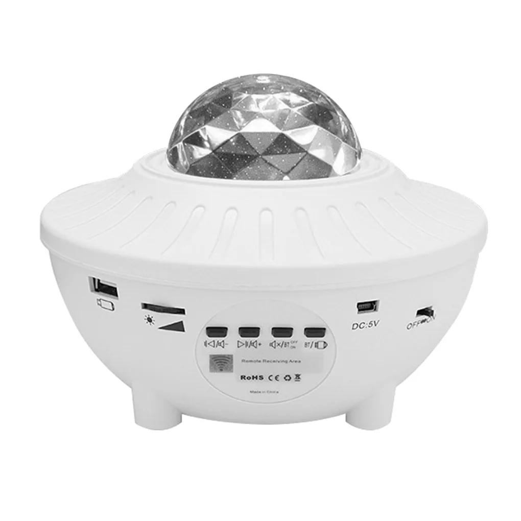 

Проектор, проектор RGB, Звездный проектор, лампа, Bluetooth-совместимая, с дистанционным управлением, проекция музыки, светильник 2x3W