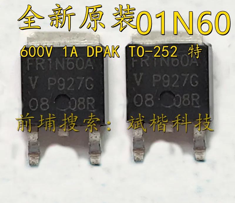 10 шт./лот FQD1N60C 1N60 MOSFET 1A 600V TO-252 N-CH