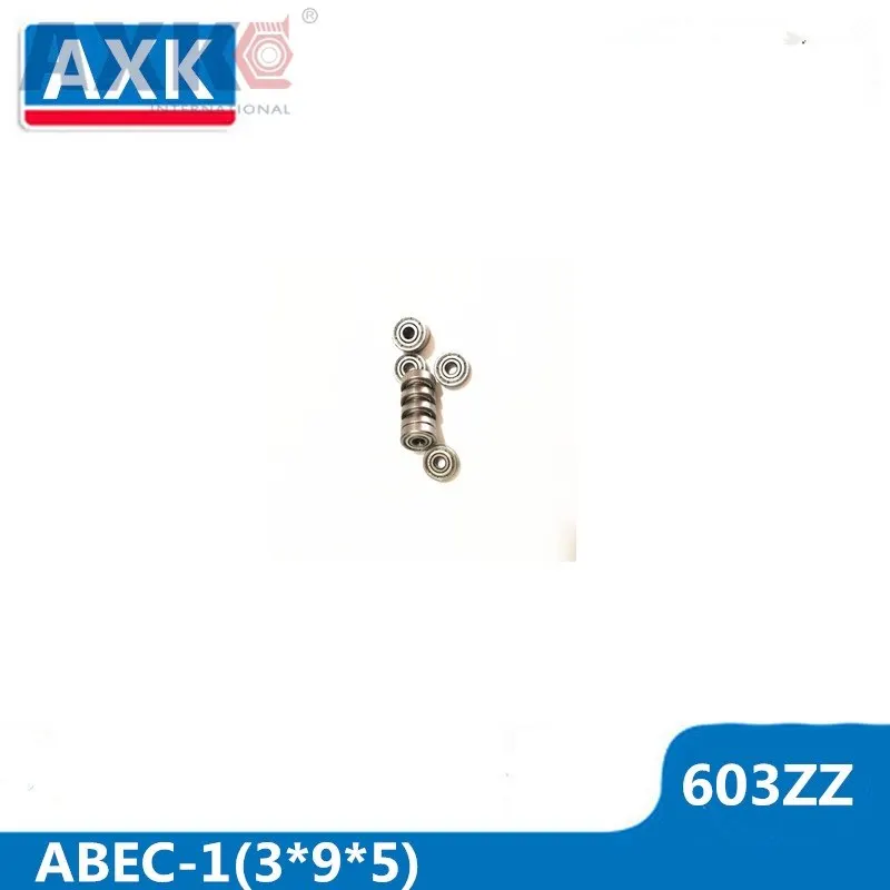 

AXK 603ZZ Bearing ABEC-1 (100PCS) 3x9x5mm Miniature 603 ZZ Ball Bearings 603 2Z 603Z