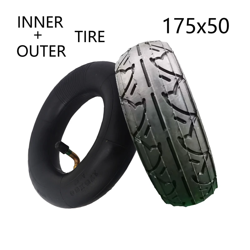 

Thickened Wear Resistant175x50 Electric Scooter Tire, Fits 7 Inch 175x50 Wheelchair Stroller Tire Replacement