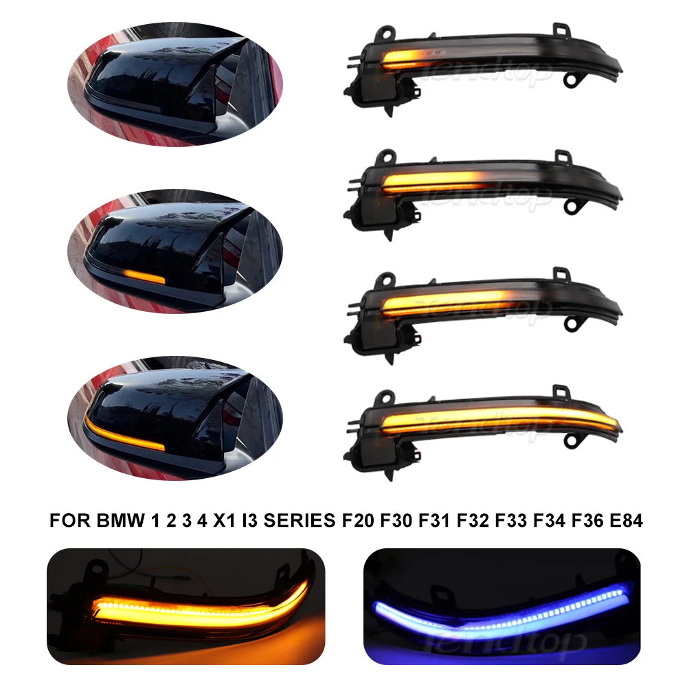 

Для BMW 1 2 3 4 серии X1 F20 F21 F22 F23 F30 F31 F34 F32 E84 M2, Динамический светодиодный поворотник, фонарь заднего зеркала, мигающий индикатор