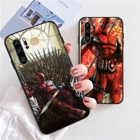marvel wade winston wilson phone cases for huawei honor p30 p40 pro p30 pro honor 8x v9 10i 10x lite 9a funda coque soft tpu