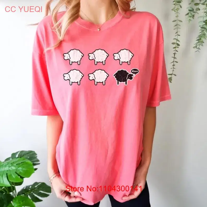 Футболка BLACK SHEEP of the Family Breaking Generational Cycles Comfort Colors Oversized Aesthetic Sarcastic for Sibling