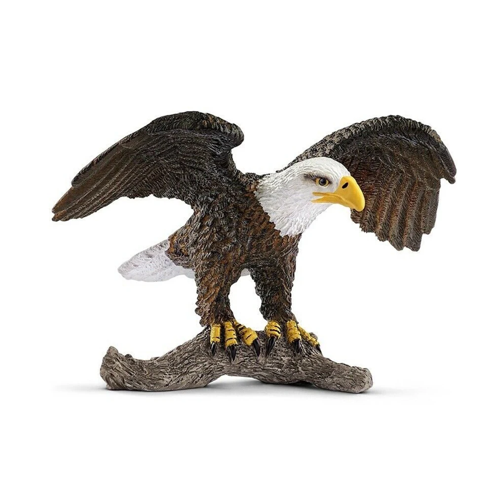 

Decoracion Habitacion Animal Statue Vulture 3.3inch Bald Eagle Wild Life Toy Figurine PVC Figures Home Decor