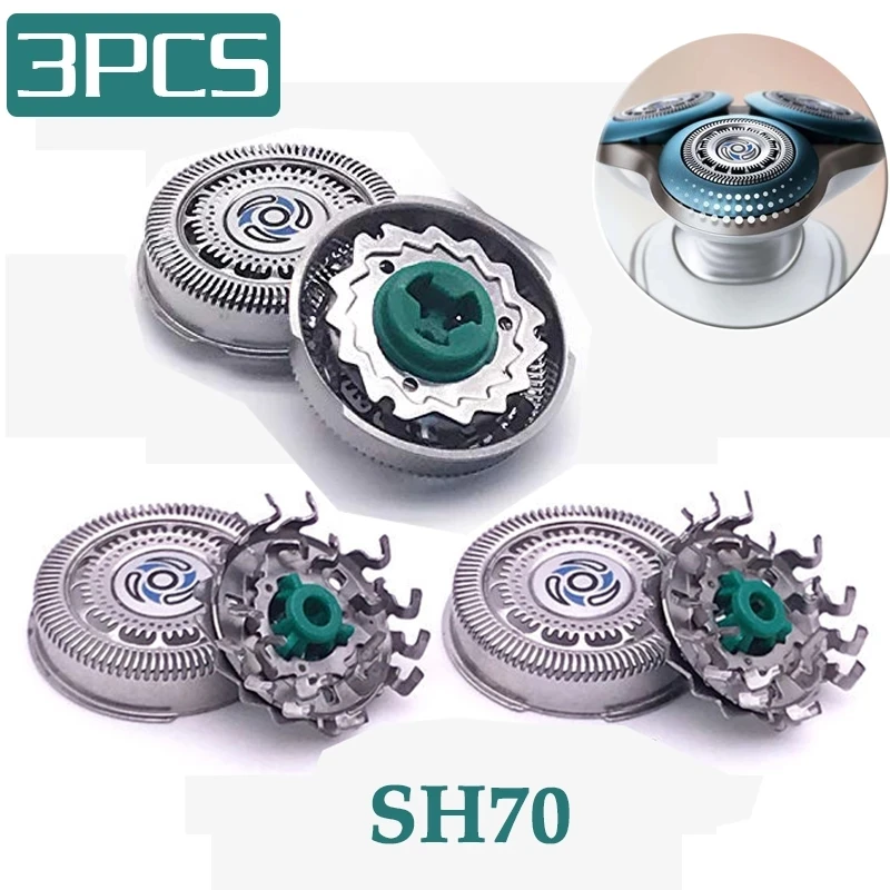 

3PCS Shaver Head SH70 Replacement For philips Razor Blade S7000 Series S9031 S7010 S7310 SH90 S9000 Series S7980 S7311