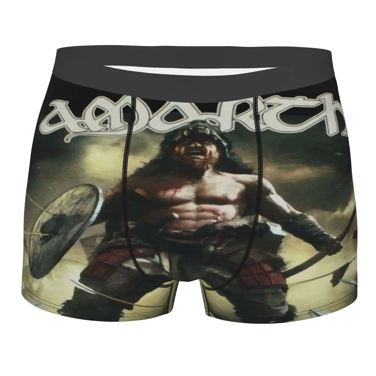 

Мужские трусы-боксеры Amon Amarth Berserker с металлическим покрытием викингов 5758, мужские дизайнерские Длинные мужские трусы s из полиэстера, белые ...