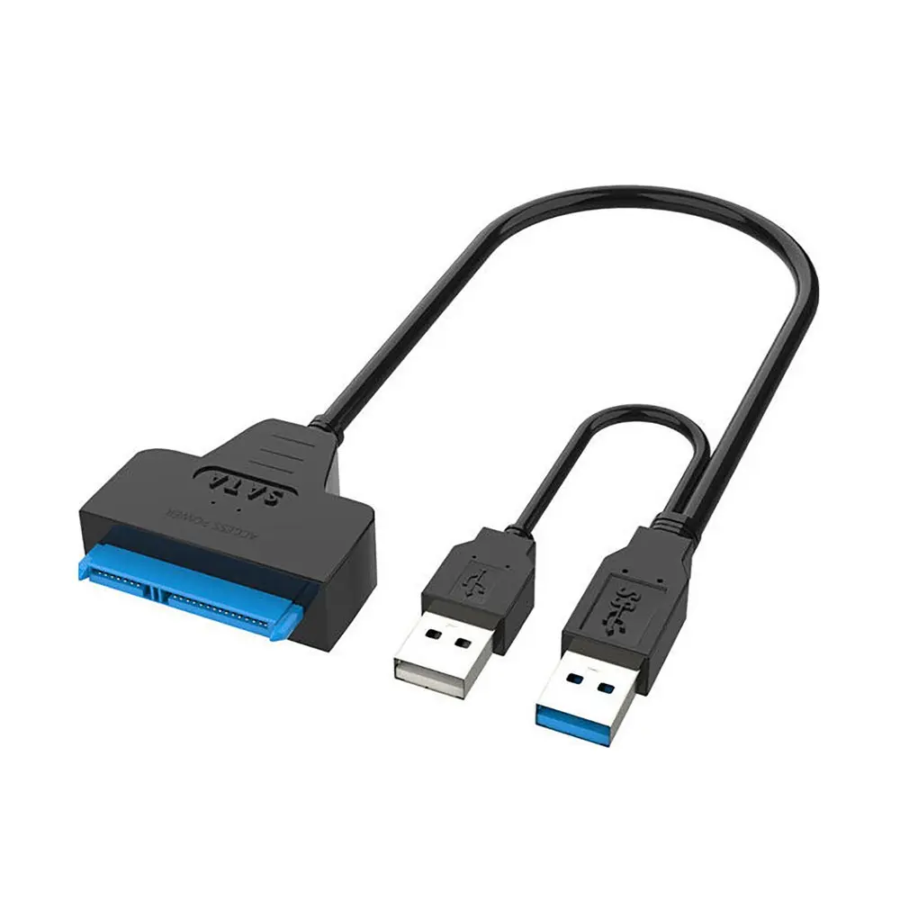 

Двойной адаптер USB3.0 2,0 на SATA с питанием SATA, 22-контактный жесткий диск, конвертер, высокоскоростные адаптеры, кабели, Конвертеры, компьютерная...