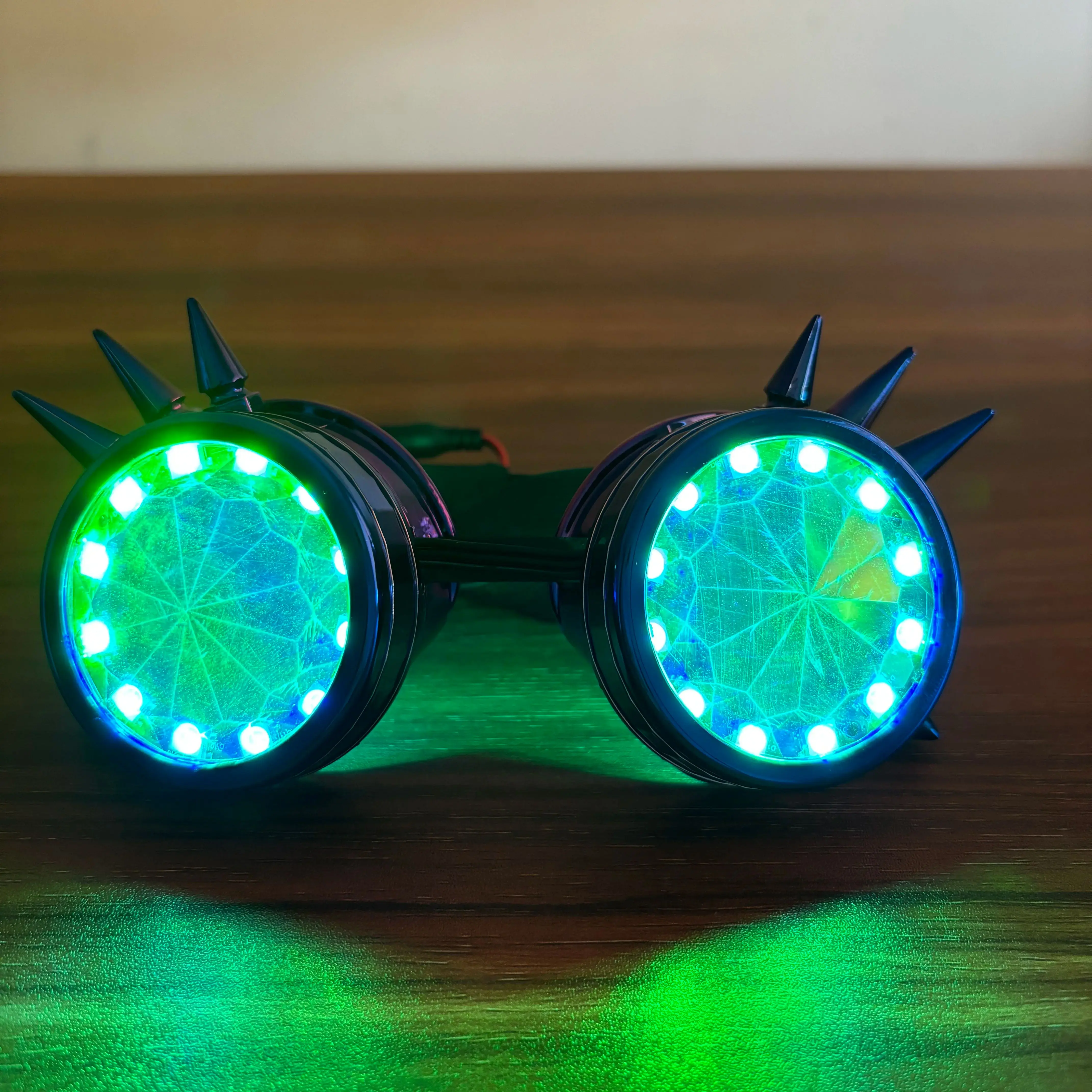 Новинка 2024 горячие технические очки рандомные Радужный полный спектр DJ Rave Eye