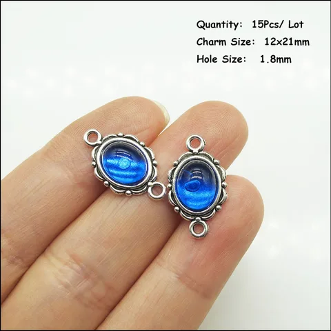 Подвески-талисманы HCJBAB, синие, цинковый сплав