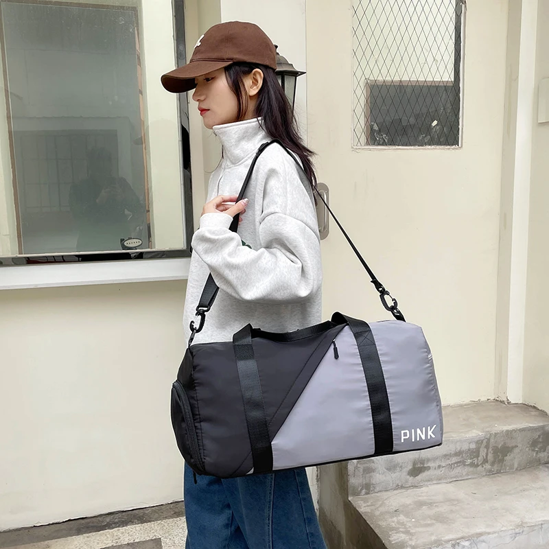 Large Capacity Travel Bag Female Trend Cross-Slung Cylinder Bag Fashion Korean Version Portable Shoulder Cross-Body Bag M605