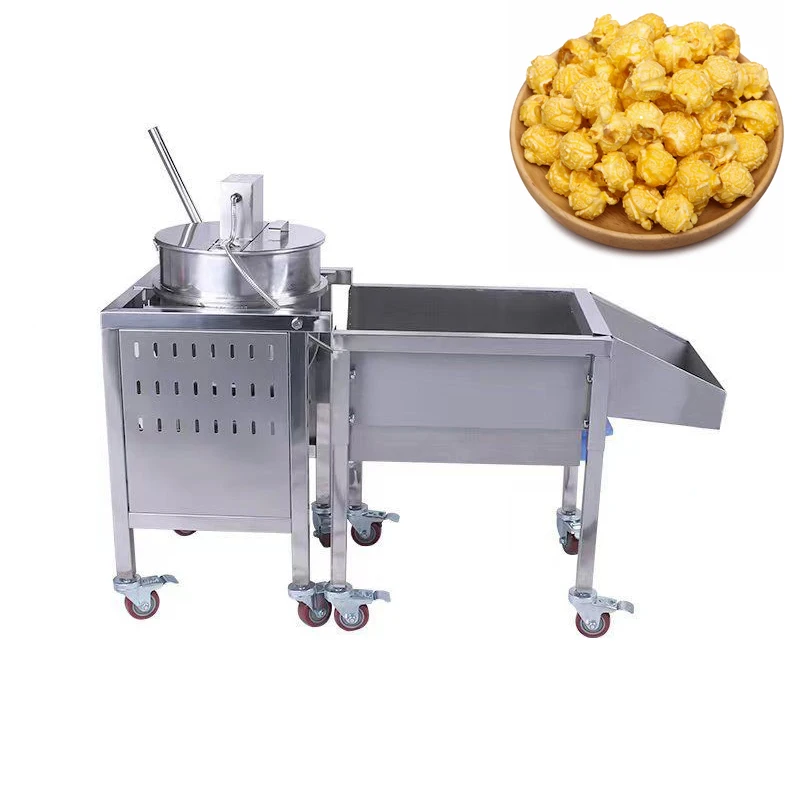 

Large Capacity Popcorn Maker Stainless Steel Gas Heating Spherical Popcorn Machine Fully-automatic Popcorn