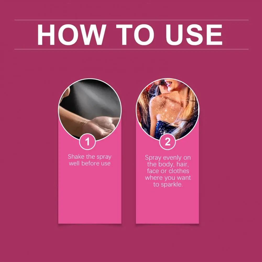Блестящий спрей для тела блеск блестящий лица волос длительный карнавальный