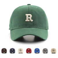 2022 cotton baseball cap for women and men fashion letter r snapback hat casual hip hop hats 2022 summer visors caps unisex