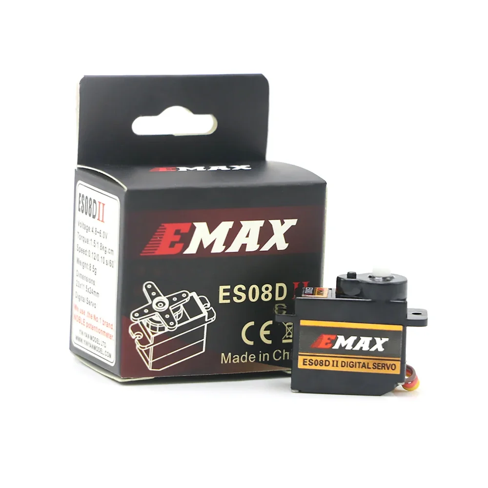EMAX ES08D II 9g микро сервопривод пластиковая Шестерня аналоговый мини для моделей RC с