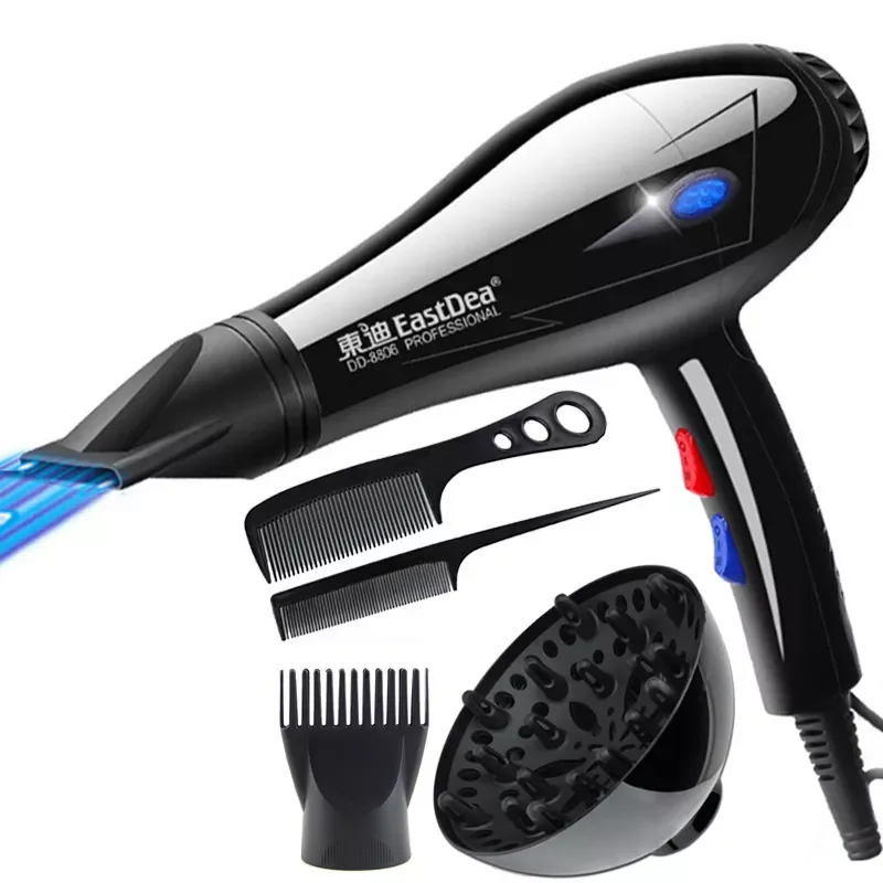 

EU Plug With 5 Gifts 1800watts travel Hot cold air adjustment Professional hair dryer blow dryer for salon home use hair dryer