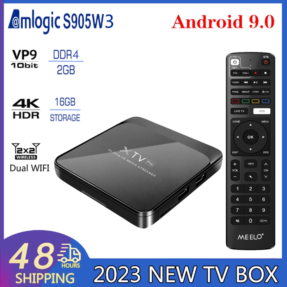 Smartest XTV PRO Android 4K OTT media streamer 1000M HDR10 2.4G/5G Dual WiFi Amlogic S905X3 TV BOX Media OTT player Android 9.0