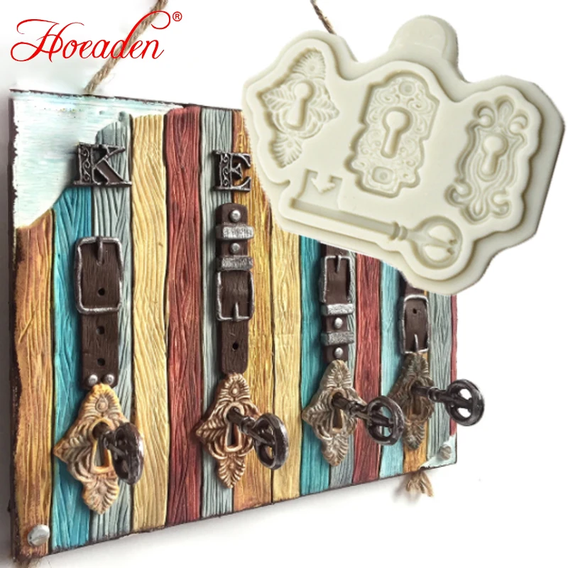 

Locks & Key Molds Fondant Cake Silicone Molds Sugarcrafts Chocolate Baking ToolAA