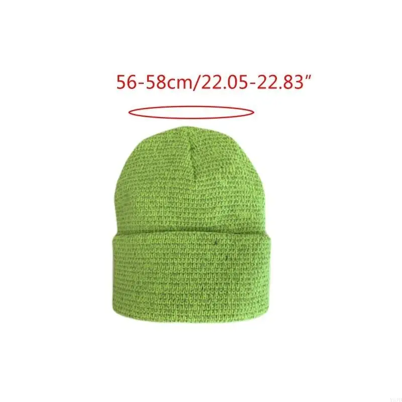 Y5JD Retro Beanie Hat Hat Roll-Up Emerfuctive High Visibuity Skull Skull для мужчин женщин (art.: 3920d158bbae9) - 3920d158bbae9