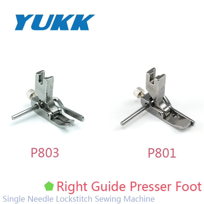 

P801/P803 Hinged Right Guide Presser Foot For Industrial Single Needle Lockstitch Sewing Machine Parts Quilter Feet