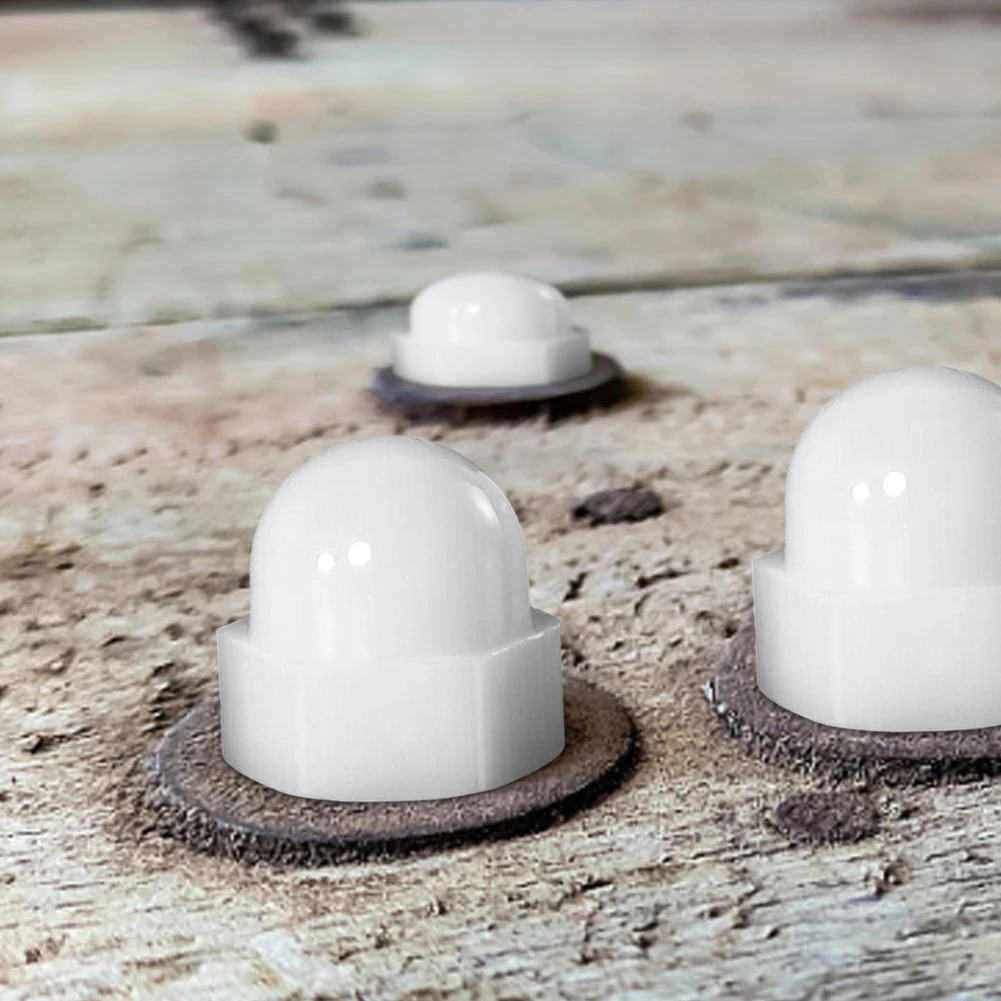 145 Шт. Набор Крышек Для Болтов С Шестигранной Гайкой Черно-белые Купольные