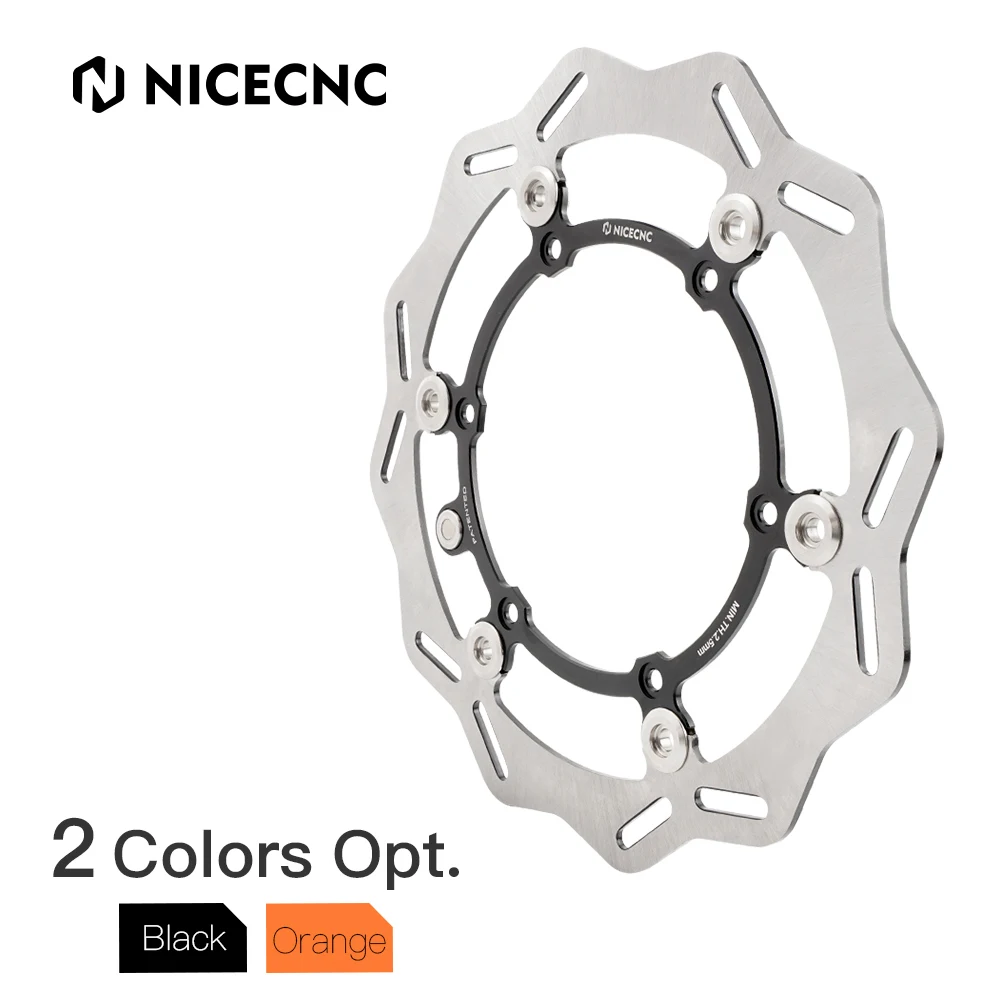 

NiceCNC Front Brake Disc Wave Floating 260mm Outside Diameter For Husqvarna 125-501 FE TE FC TC TX FX 14-23 Husaberg 125-570 TE