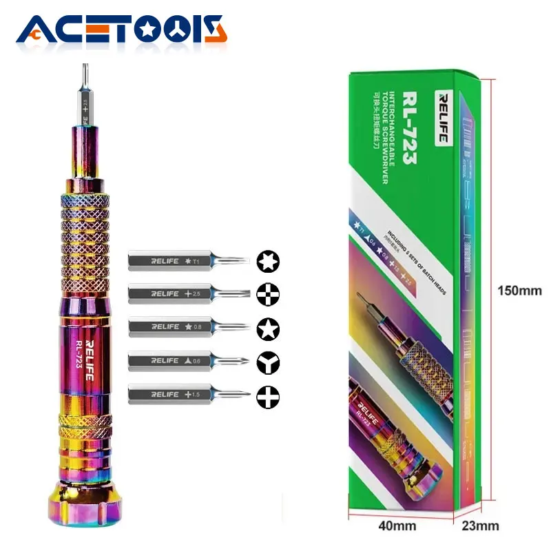 Сверхтвердая Магнитная отвертка RELIFE RL-723 для разборки и ремонта