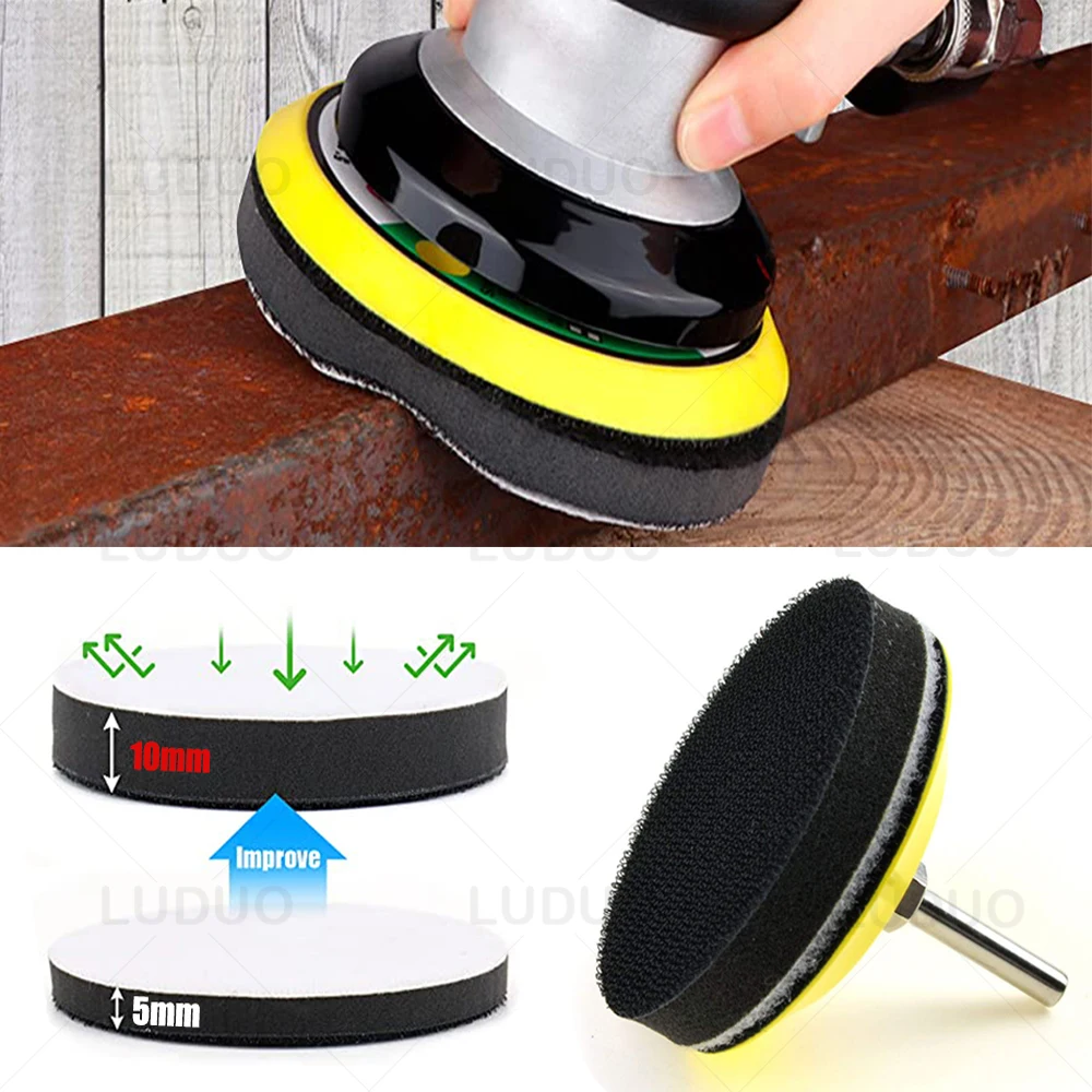 Полировальная накладка мягкая губка 3/4/5/6 дюймов защита поверхности шлифовальный