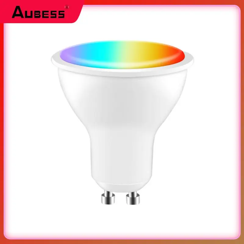 Work With Alexa Google Home Dimmable Lamp Voice Control Zigbee Smart Gu10 Light Bulb Tuya 100-240v Smart Home Led Light Bulb