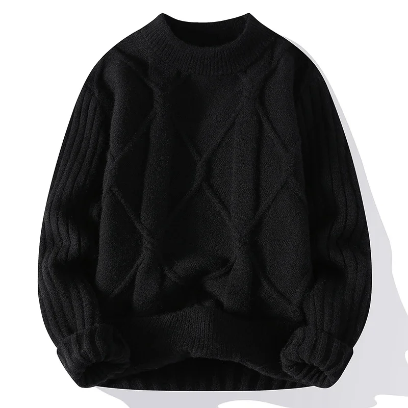 

High Quality Winter Warm Fashion Knitted Mock Neck over Sweater USA Size S-L