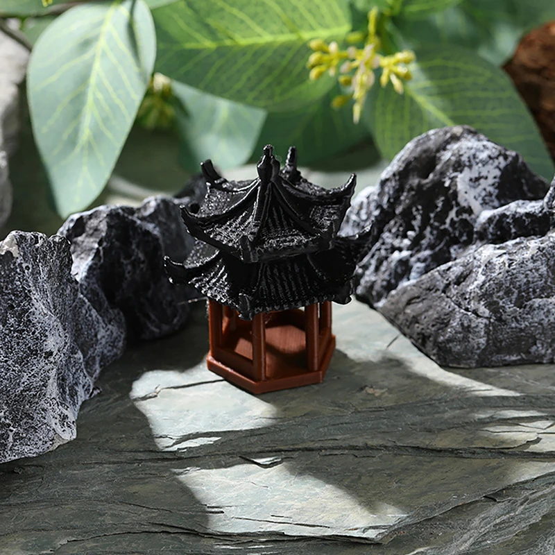 Бонсай микро пейзаж Декор Wigwam аквариум Aquascape Китайская древняя архитектура