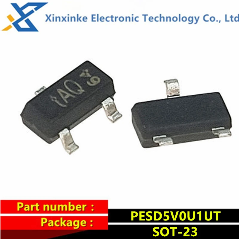 

10PCS PESD5V0U1UT SOT-23 5V Unidirectional ESD Electrostatic Protection Diode