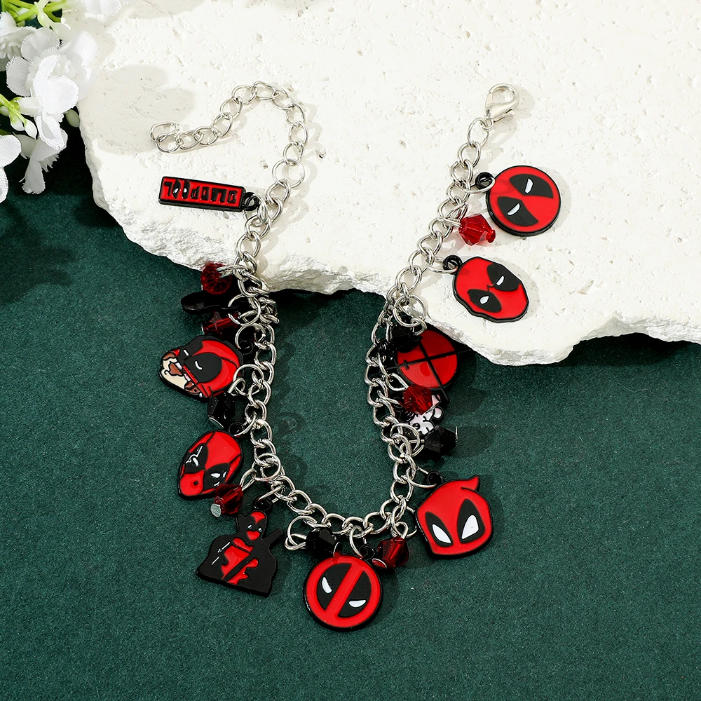 Новый браслет в стиле Дэдпула для женщин и мужчин милая женская модель Y2K цепь с
