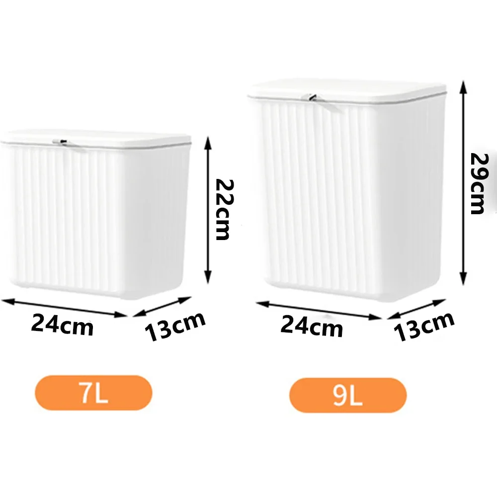 Настенный мусорный бак для кухни ванной комнаты портативный бытовой подвесной