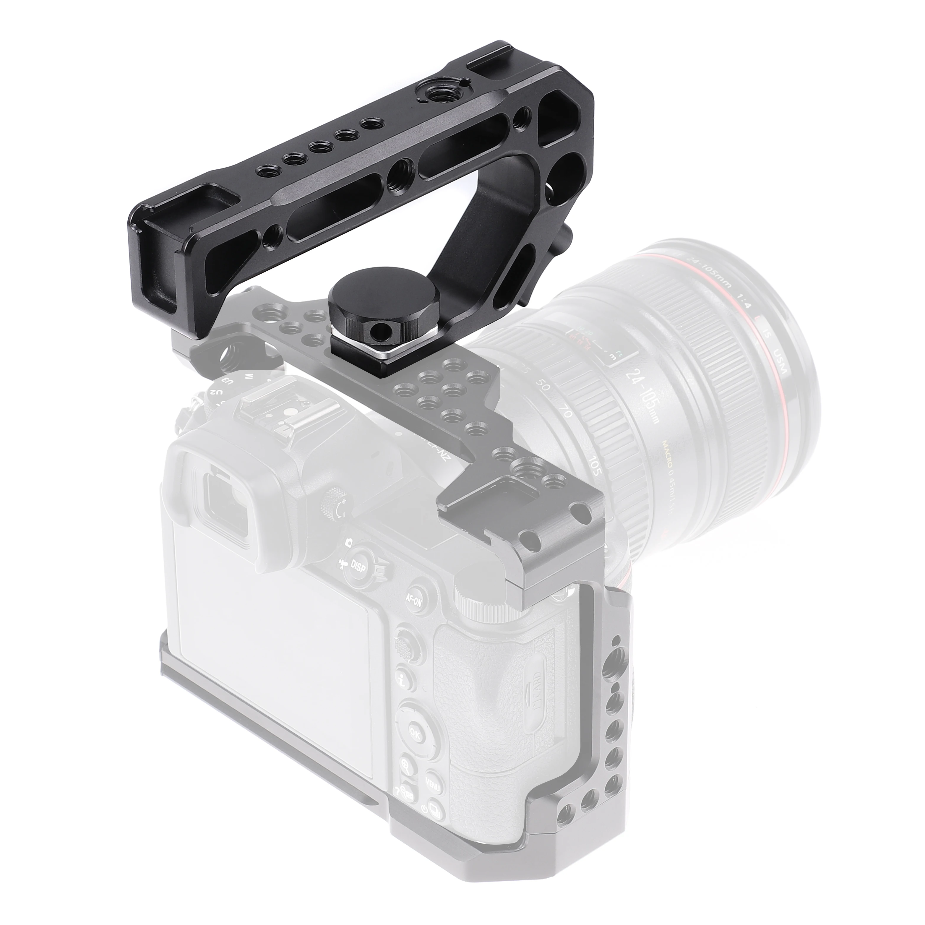 

Universal Camera Cage Top Handle Grip with Arri Locating Cold Shoe Mount 1/4"3/8 for Camera Rabbit Case