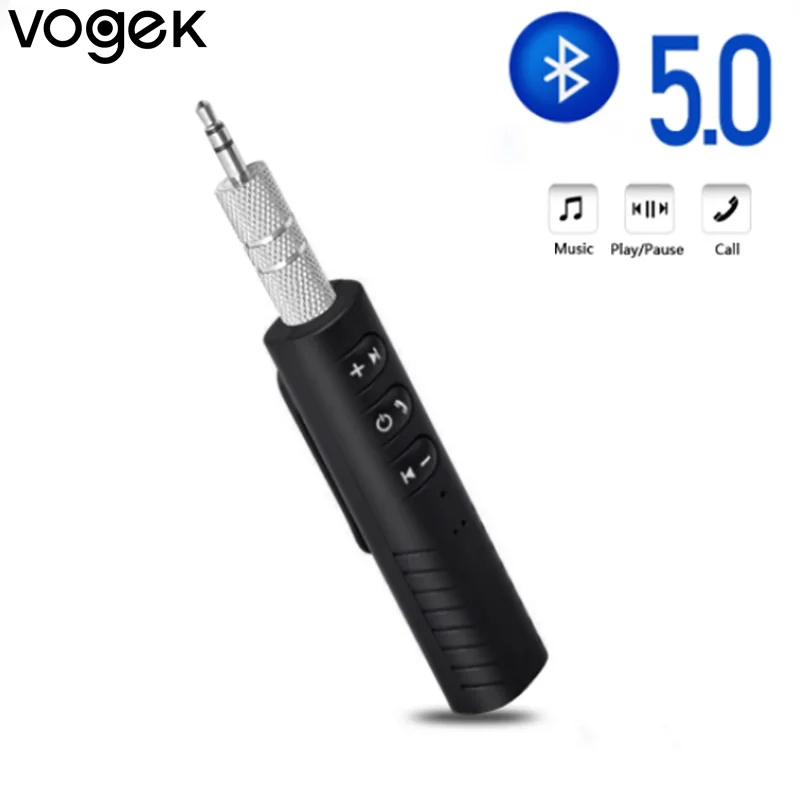 

Bluetooth-приемник Vogek 5,0, аудиоприемник с разъемом 3,5 мм, передатчик, адаптер для автомобильных стереосистем A2dp, аудиоконвертер для наушников