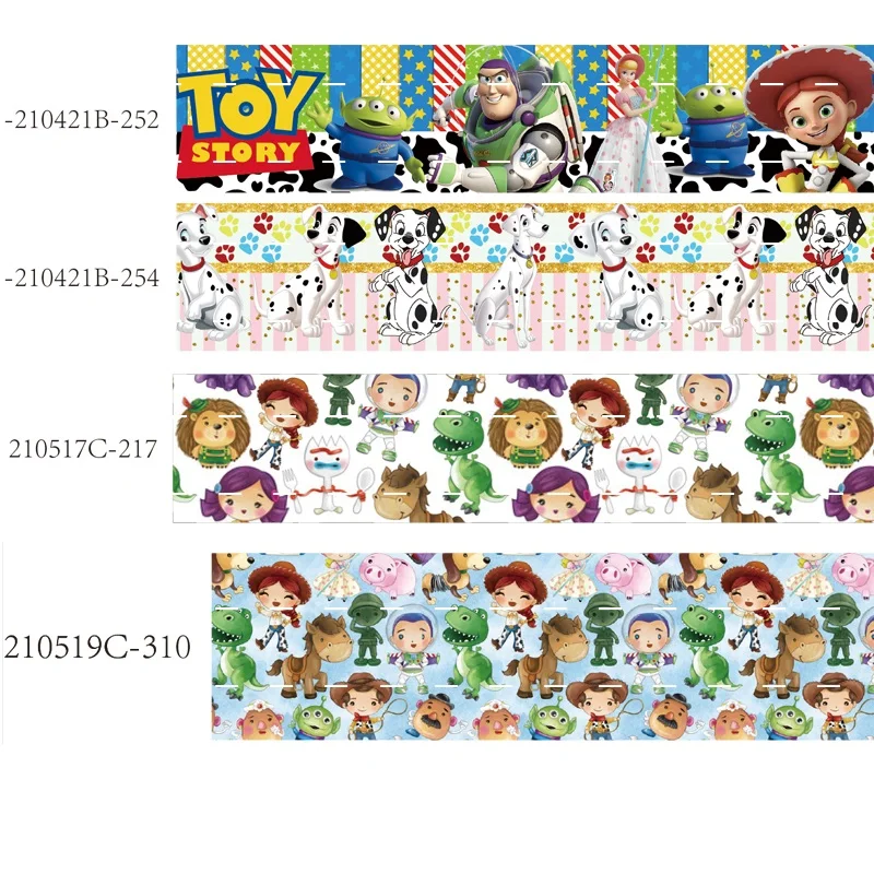 

Disney Cartoon Toy Story Ribbon Printed Grosgrain Ribbon for Hairbows DIY 10yards Gift Wedding Craft Supplies Handmade Materials