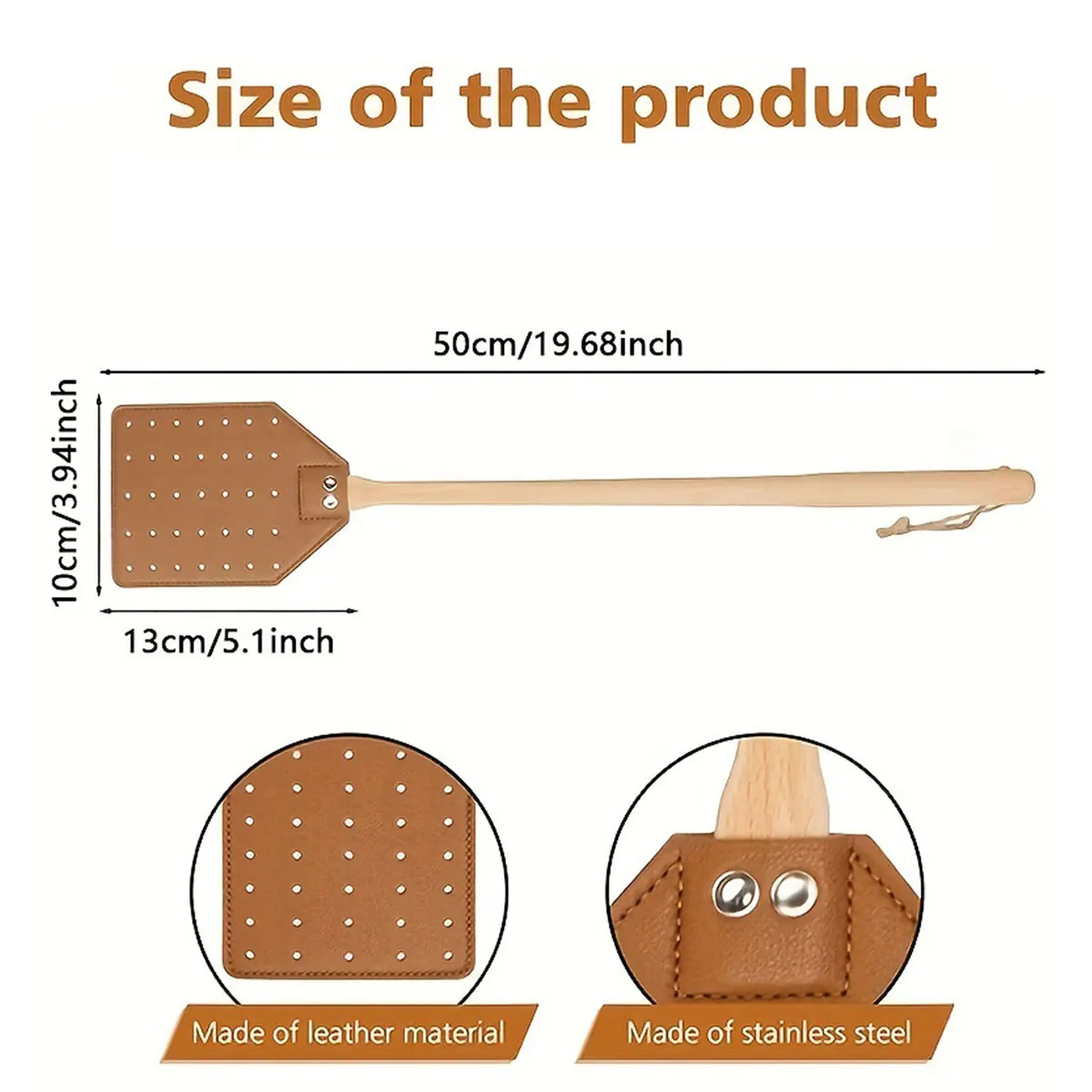 Ручная мухобойка ручная из Букового дерева уличная портативная