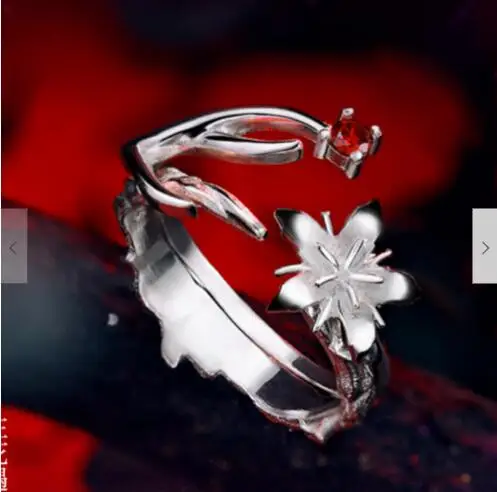 

Dou luo continent Xiaowu Ring Be lovesick Cos Lover Gift 925 Silver Adjustable
