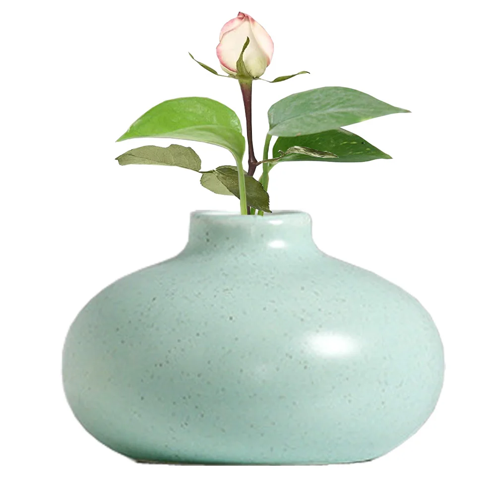 

Unique Small Bud Vases Mini Ceramic Flower Vases/Desktop Art Vase Plant Pot/Micro Landscape Vases for Home Living Room Decor