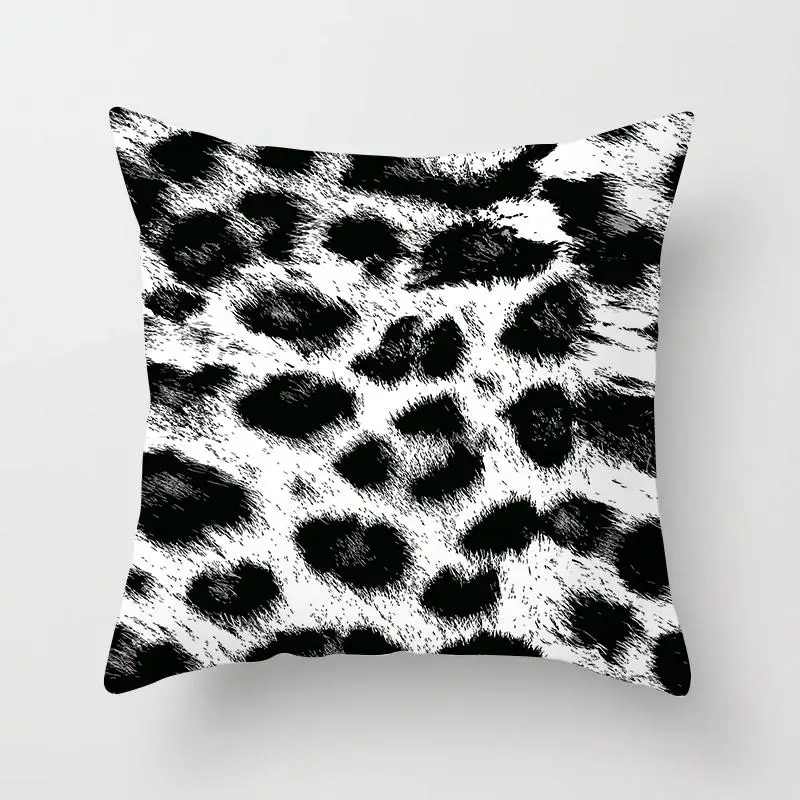 Animal Print Throw Pillow Cover Leopard Tiger Zebra Cow Snake Cushion Covers for Home Sofa Decorative Pillowcases images - 6