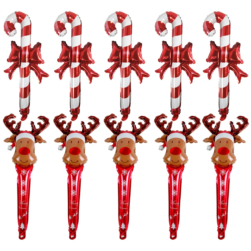 

Balloons Christmas Candy Cane Decor Inflatable Balloon Toysblow Party Tree Giant Handheld Ornamentreindeerblowing Canes