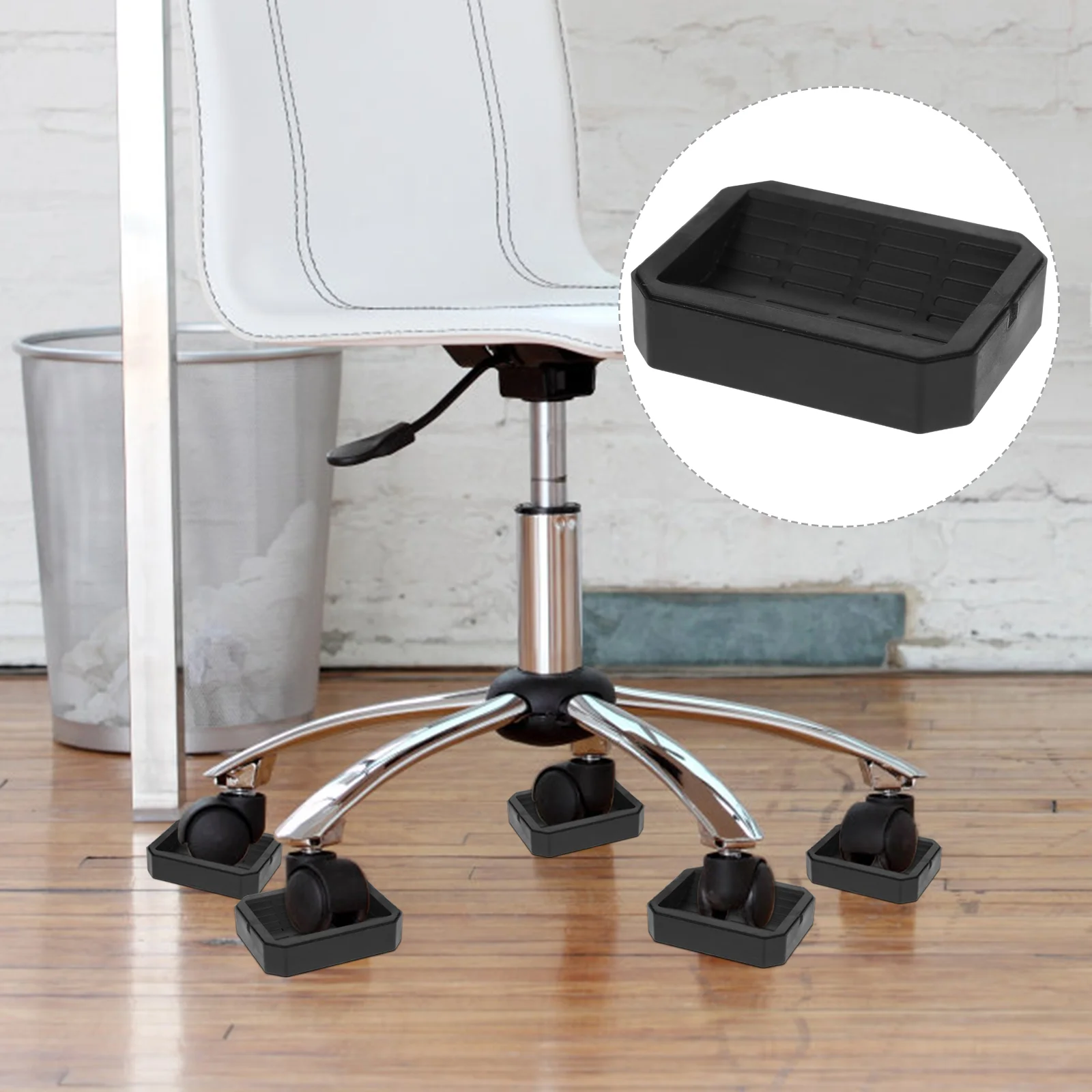 

Wheel Stopper Bed Stoppersfurniture Ladder Chair Skid Feet Caster Pads Sofa Anti Castor Cups Roller Rubber Wheels Frame Office