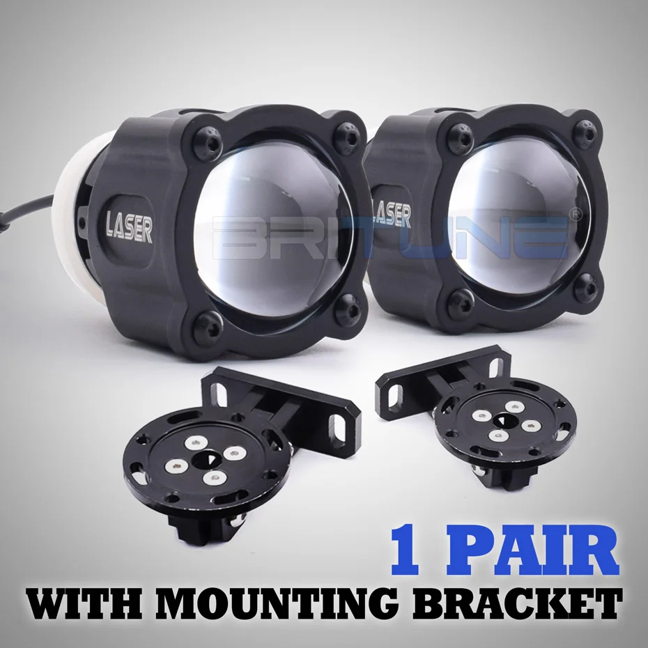 

54 Вт лазерный светодиодный линзы проектора 2,5 дюйма, вспомогательная фара дальнего света, рабочая лампа, модернизация H1 H7 9005 9006 H11, фонарь налобный, прожектор, лед лампы, аксессуары для авто