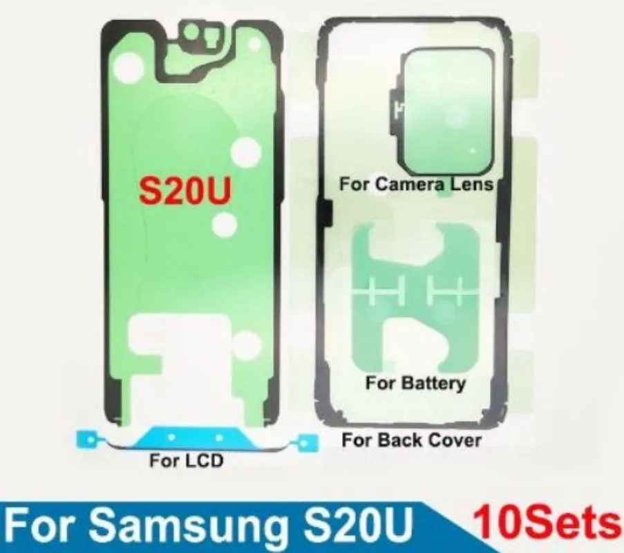 

LCD Screen Tape, Rear Battery Sticker, Cover Frame, Lens,For Samsung Galaxy S20 Ultra Waterproof Adhesive, 10 Units/Batch