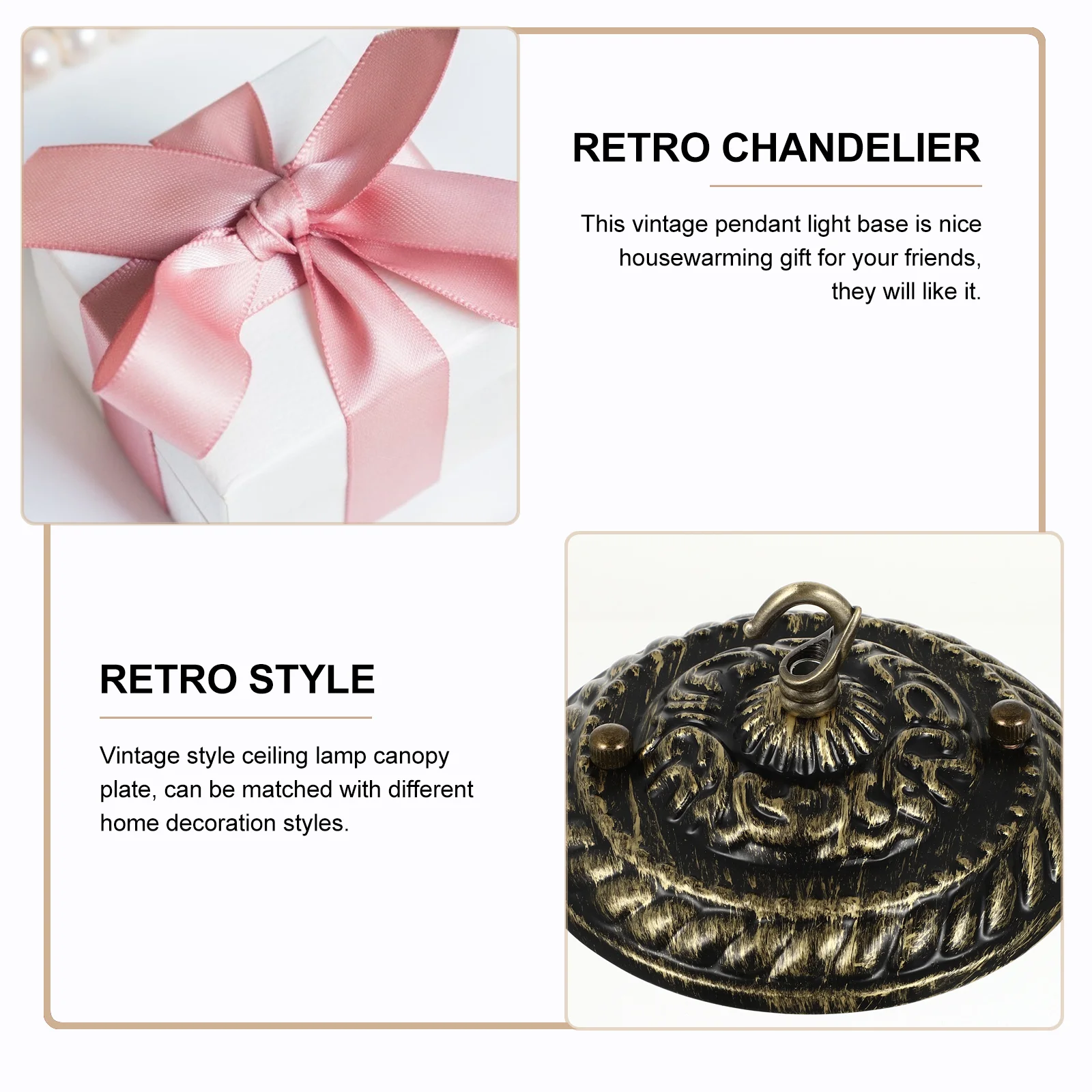 Крючок для абажура люстры монтажная пластина винтажные аксессуары ретро-декор