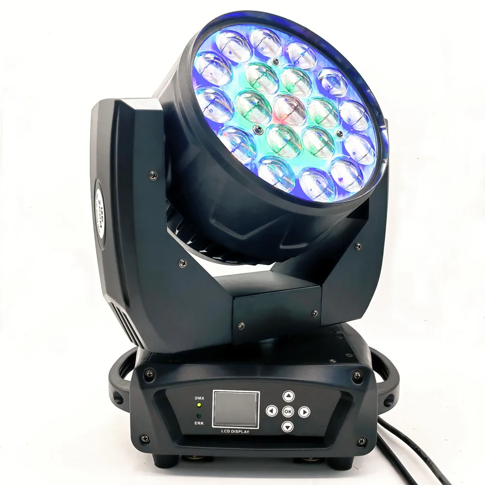 

19x15W LED Zoom Beam Wash Circle Light control Main Mobile RGBW 4in1beam Professional DJ / LED Bar Stage Machine DMX512 dj Light