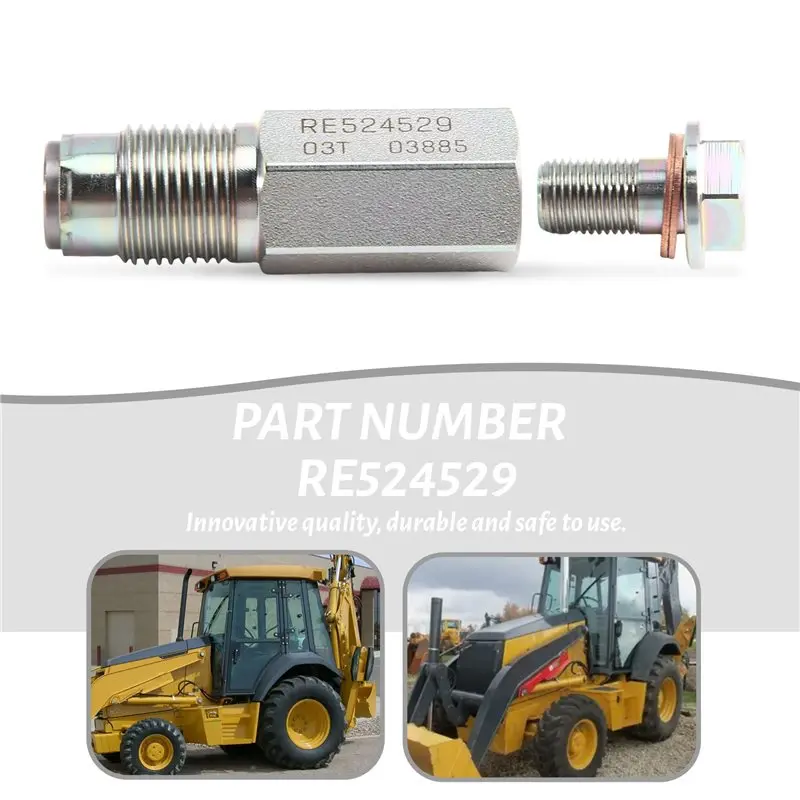Фото A96E-Клапан сброса давления топлива для John Deere 310J 310K 310SK №4